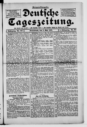 Deutsche Tageszeitung vom 08.05.1897