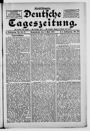Deutsche Tageszeitung vom 08.05.1897