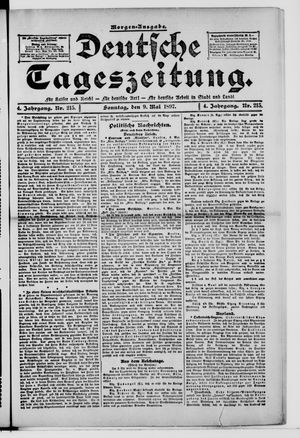 Deutsche Tageszeitung vom 09.05.1897