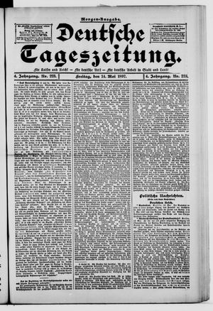 Deutsche Tageszeitung vom 14.05.1897