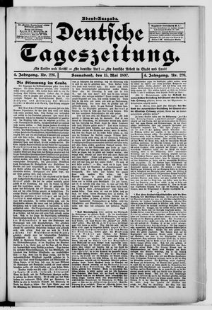 Deutsche Tageszeitung vom 15.05.1897