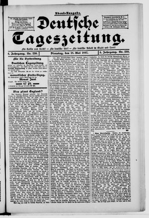 Deutsche Tageszeitung on May 18, 1897