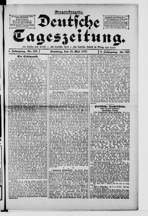 Deutsche Tageszeitung vom 23.05.1897