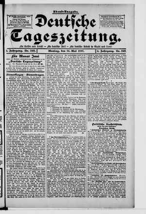 Deutsche Tageszeitung vom 24.05.1897
