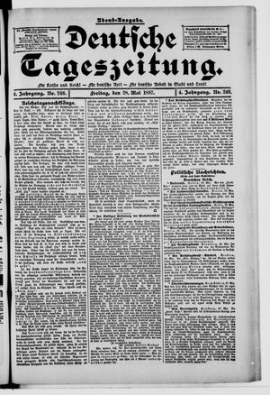 Deutsche Tageszeitung vom 28.05.1897