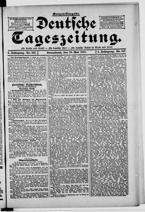Deutsche Tageszeitung vom 29.05.1897