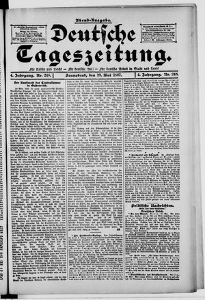 Deutsche Tageszeitung vom 29.05.1897