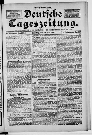 Deutsche Tageszeitung vom 30.05.1897