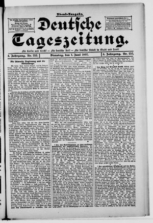 Deutsche Tageszeitung vom 01.06.1897