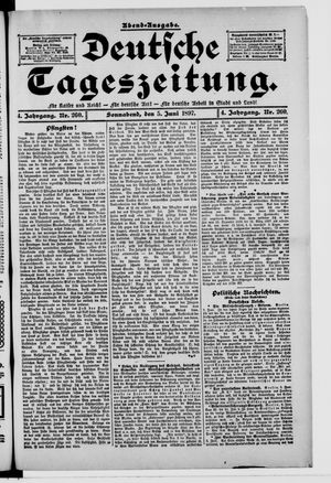 Deutsche Tageszeitung vom 05.06.1897