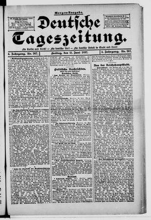 Deutsche Tageszeitung on Jun 11, 1897