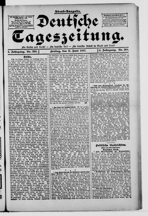 Deutsche Tageszeitung on Jun 11, 1897