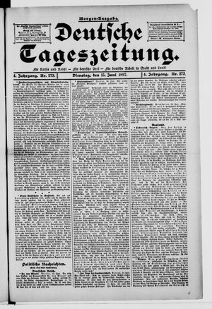 Deutsche Tageszeitung vom 15.06.1897
