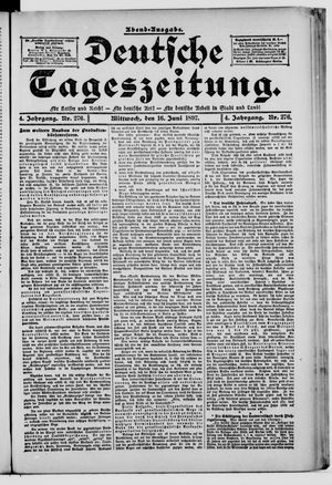 Deutsche Tageszeitung vom 16.06.1897