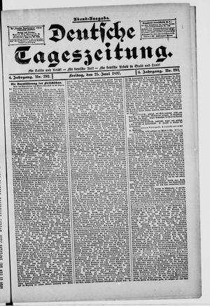 Deutsche Tageszeitung vom 25.06.1897