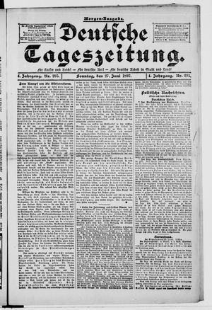 Deutsche Tageszeitung vom 27.06.1897