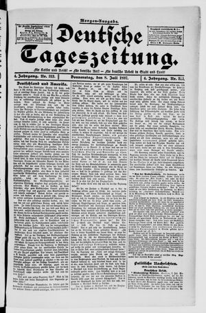 Deutsche Tageszeitung vom 08.07.1897