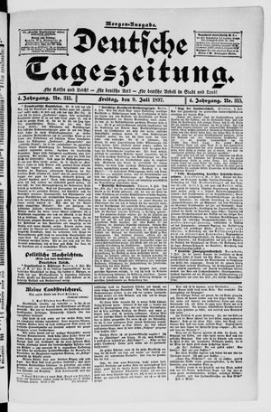 Deutsche Tageszeitung vom 09.07.1897