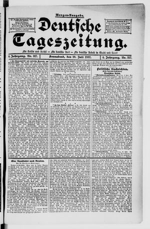 Deutsche Tageszeitung vom 10.07.1897