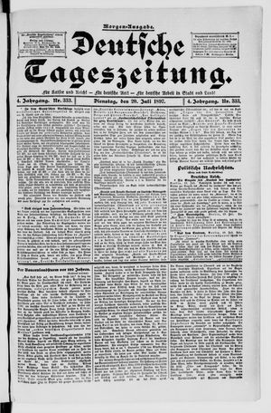 Deutsche Tageszeitung on Jul 20, 1897