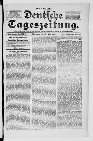 Deutsche Tageszeitung on Jul 20, 1897