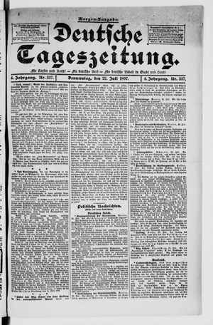 Deutsche Tageszeitung vom 22.07.1897