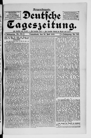 Deutsche Tageszeitung vom 24.07.1897