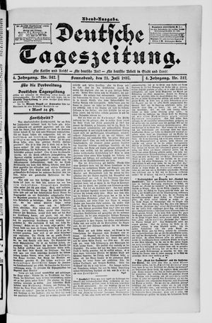 Deutsche Tageszeitung vom 24.07.1897