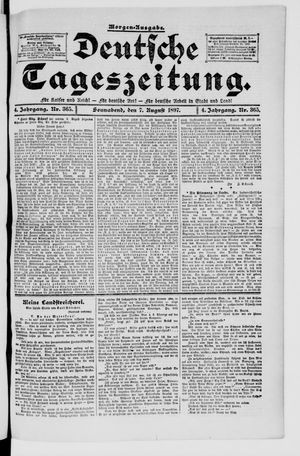 Deutsche Tageszeitung vom 07.08.1897