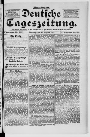 Deutsche Tageszeitung on Aug 17, 1897