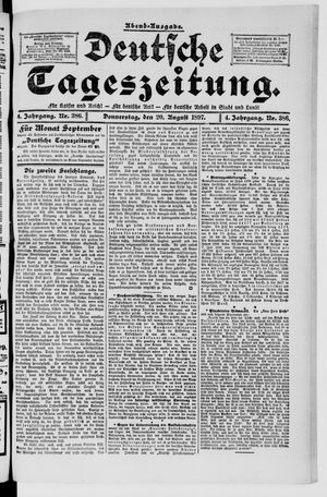 Deutsche Tageszeitung vom 19.08.1897