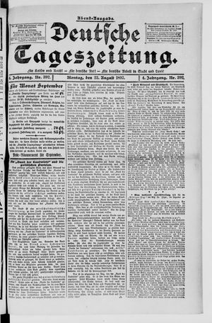 Deutsche Tageszeitung on Aug 23, 1897