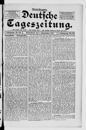 Deutsche Tageszeitung vom 04.09.1897