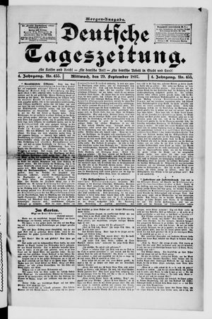 Deutsche Tageszeitung vom 29.09.1897