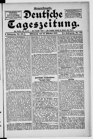 Deutsche Tageszeitung vom 13.10.1897
