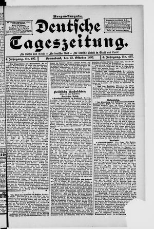 Deutsche Tageszeitung vom 23.10.1897