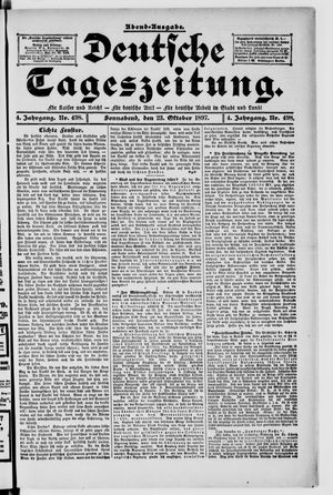 Deutsche Tageszeitung vom 23.10.1897
