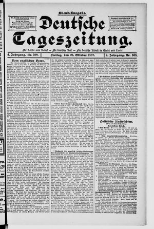 Deutsche Tageszeitung on Oct 29, 1897