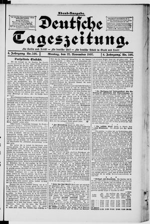 Deutsche Tageszeitung vom 22.11.1897