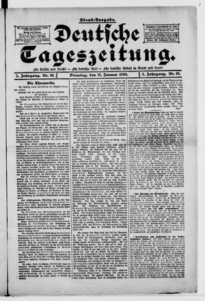 Deutsche Tageszeitung vom 11.01.1898