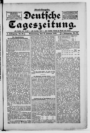 Deutsche Tageszeitung vom 13.01.1898