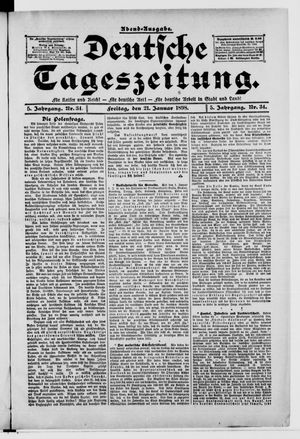Deutsche Tageszeitung on Jan 21, 1898
