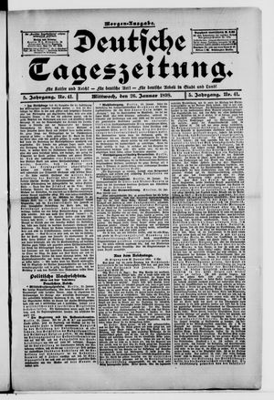 Deutsche Tageszeitung vom 26.01.1898