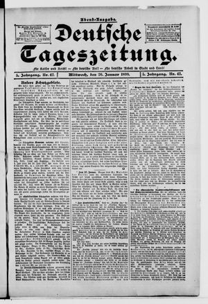 Deutsche Tageszeitung vom 26.01.1898