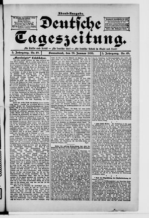 Deutsche Tageszeitung vom 29.01.1898