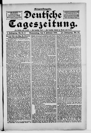 Deutsche Tageszeitung vom 03.02.1898