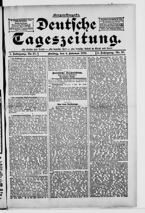 Deutsche Tageszeitung vom 04.02.1898