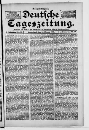 Deutsche Tageszeitung vom 05.02.1898