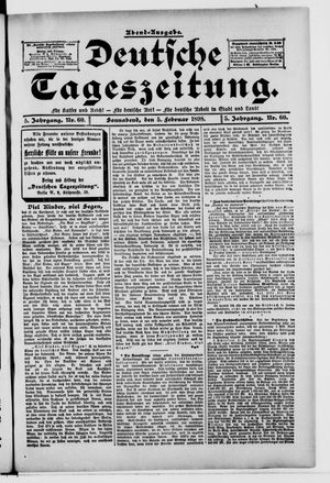 Deutsche Tageszeitung vom 05.02.1898