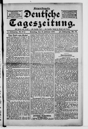 Deutsche Tageszeitung vom 13.02.1898